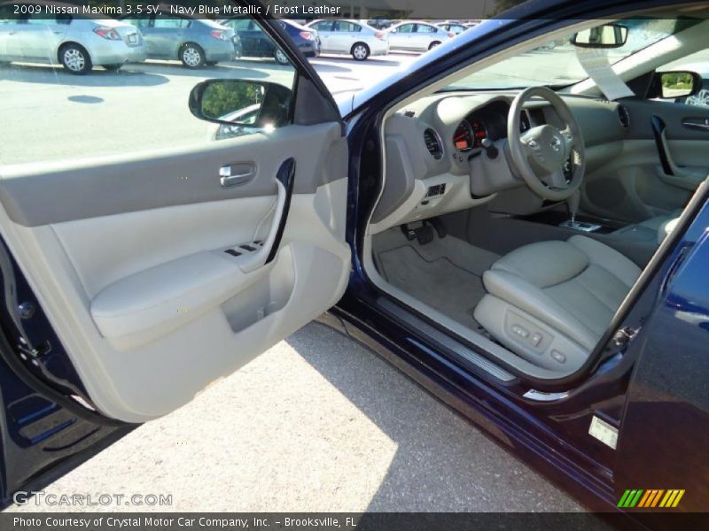 Navy Blue Metallic / Frost Leather 2009 Nissan Maxima 3.5 SV