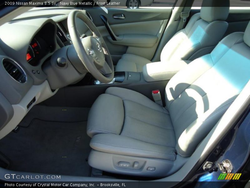 Navy Blue Metallic / Frost Leather 2009 Nissan Maxima 3.5 SV