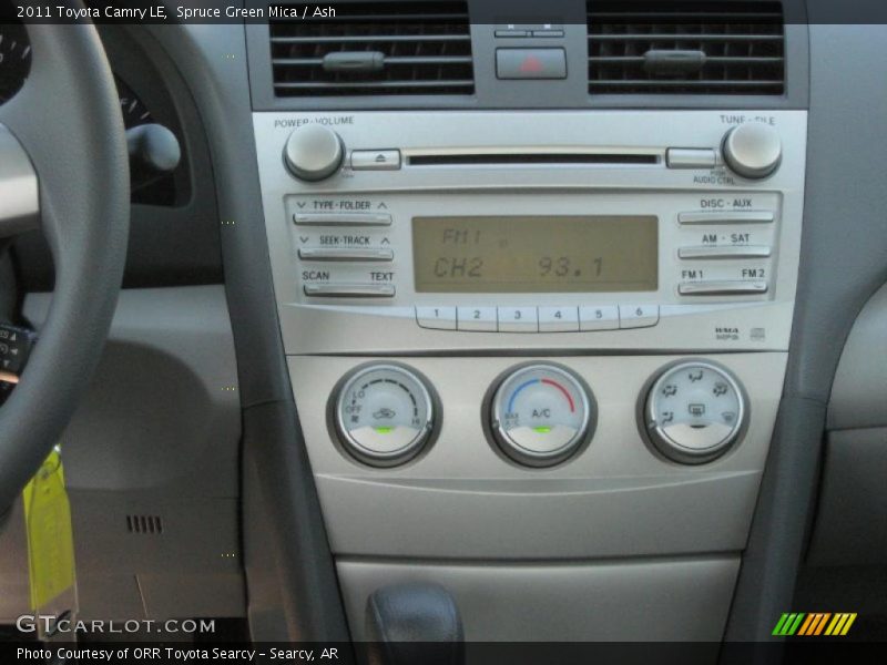 Spruce Green Mica / Ash 2011 Toyota Camry LE