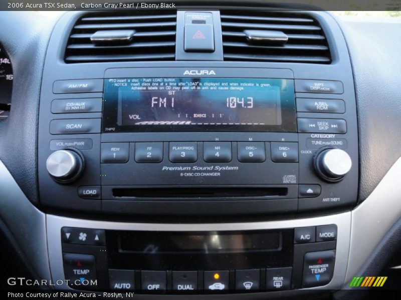 Carbon Gray Pearl / Ebony Black 2006 Acura TSX Sedan