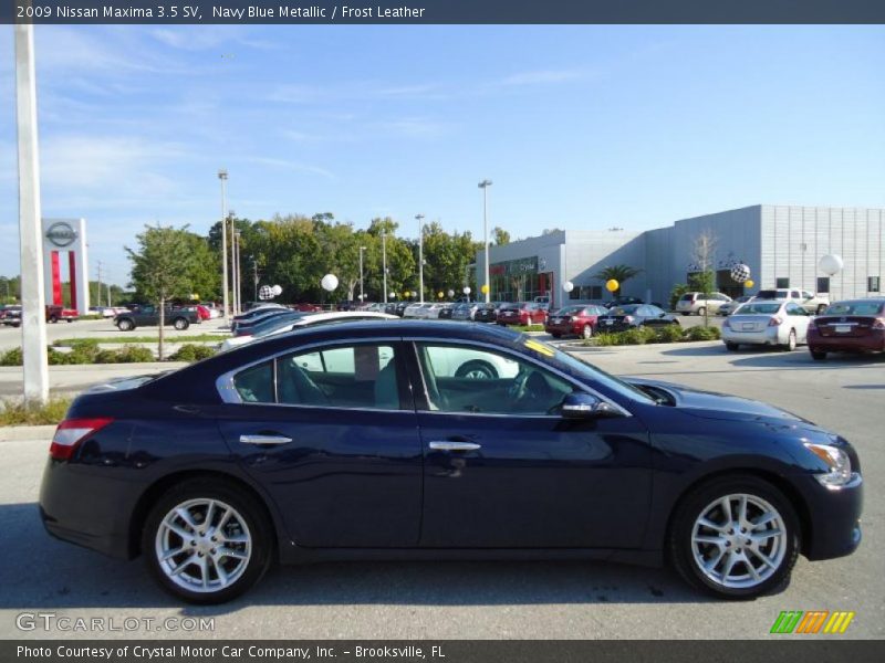 Navy Blue Metallic / Frost Leather 2009 Nissan Maxima 3.5 SV