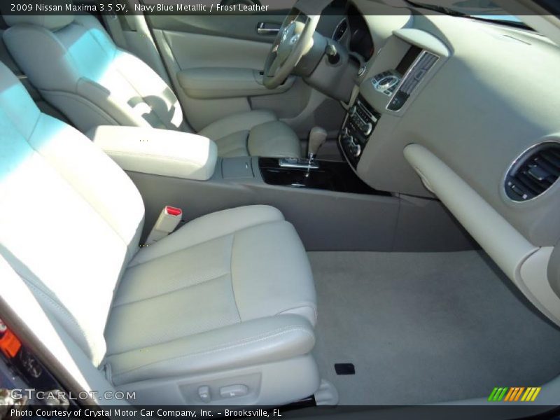 Navy Blue Metallic / Frost Leather 2009 Nissan Maxima 3.5 SV