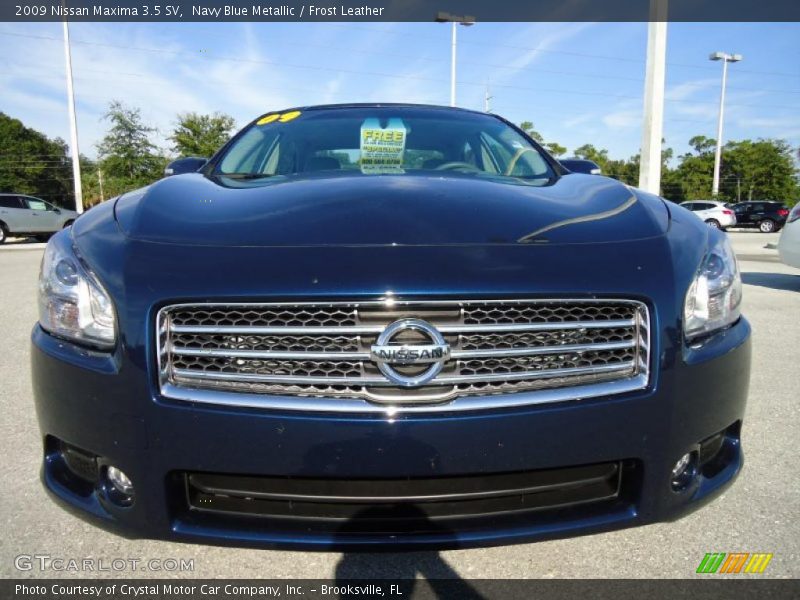 Navy Blue Metallic / Frost Leather 2009 Nissan Maxima 3.5 SV