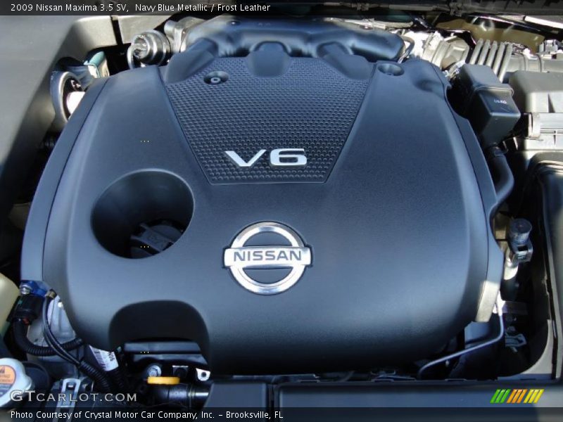 Navy Blue Metallic / Frost Leather 2009 Nissan Maxima 3.5 SV