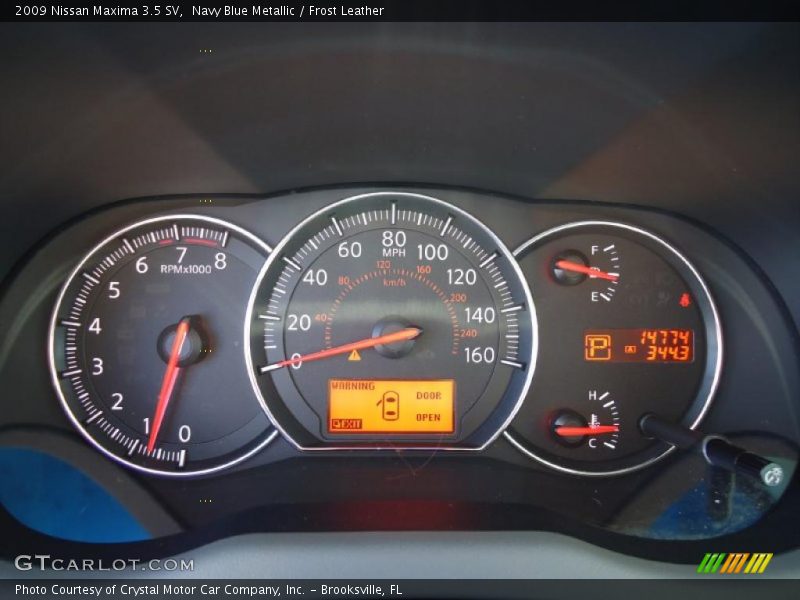 Navy Blue Metallic / Frost Leather 2009 Nissan Maxima 3.5 SV