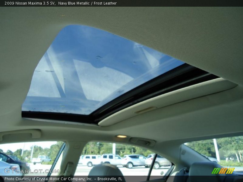 Navy Blue Metallic / Frost Leather 2009 Nissan Maxima 3.5 SV