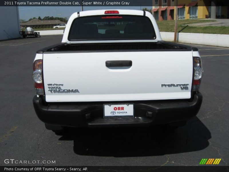 Super White / Graphite Gray 2011 Toyota Tacoma PreRunner Double Cab