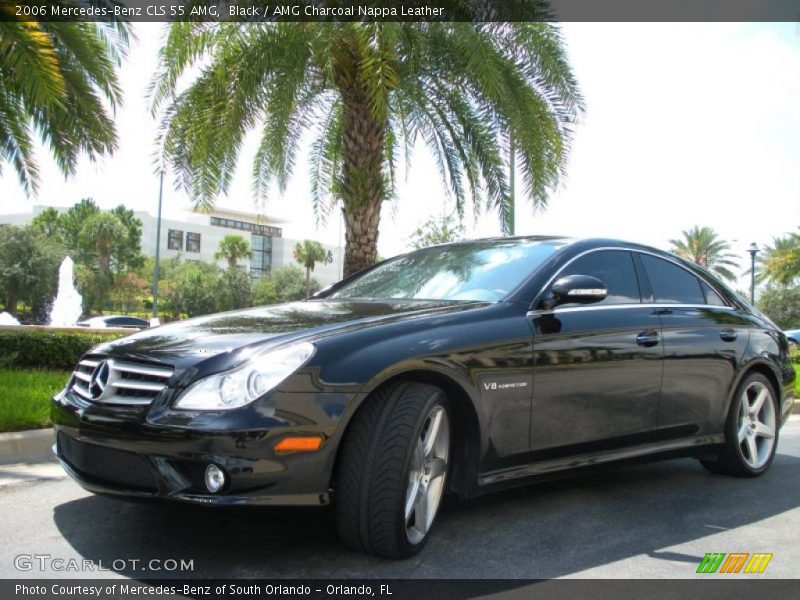 Black / AMG Charcoal Nappa Leather 2006 Mercedes-Benz CLS 55 AMG