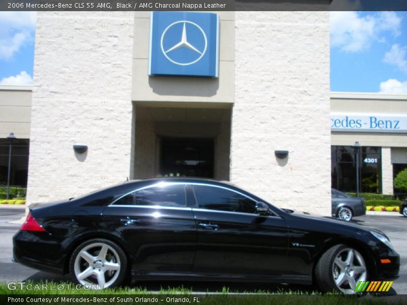 Black / AMG Charcoal Nappa Leather 2006 Mercedes-Benz CLS 55 AMG