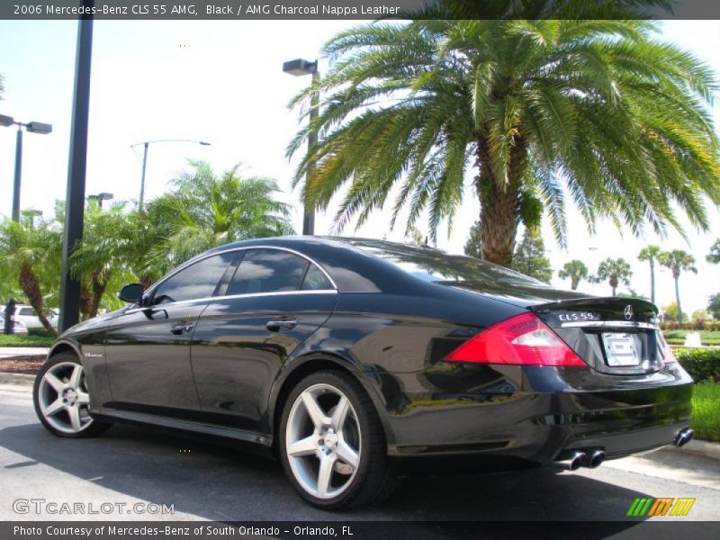 Black / AMG Charcoal Nappa Leather 2006 Mercedes-Benz CLS 55 AMG