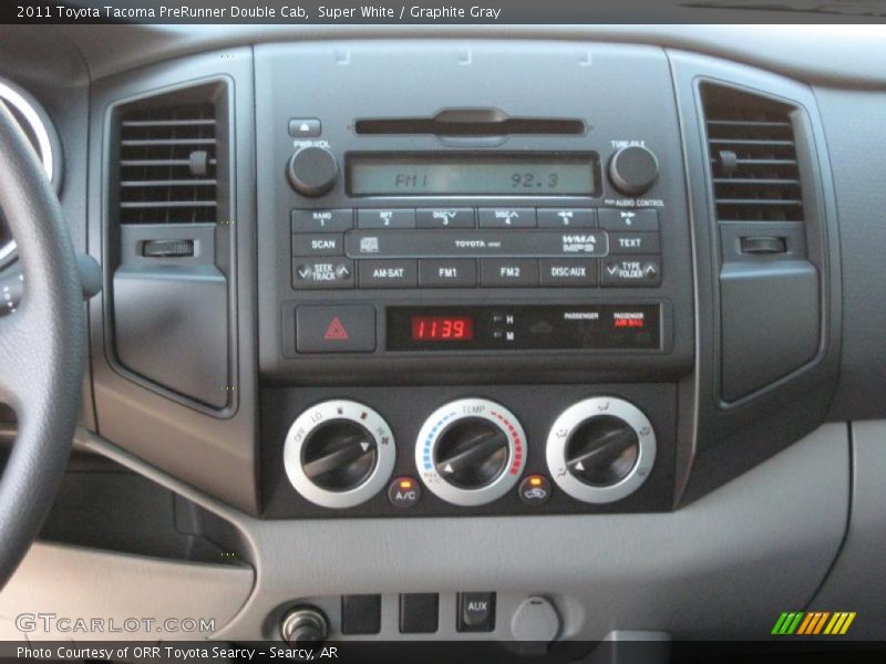 Super White / Graphite Gray 2011 Toyota Tacoma PreRunner Double Cab