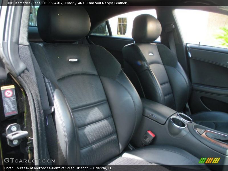 Black / AMG Charcoal Nappa Leather 2006 Mercedes-Benz CLS 55 AMG