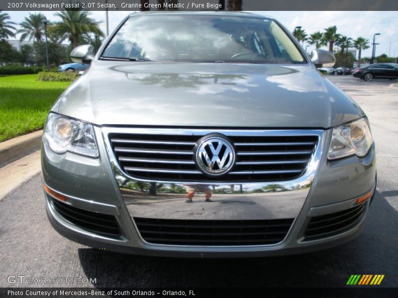 Granite Green Metallic / Pure Beige 2007 Volkswagen Passat 2.0T Sedan