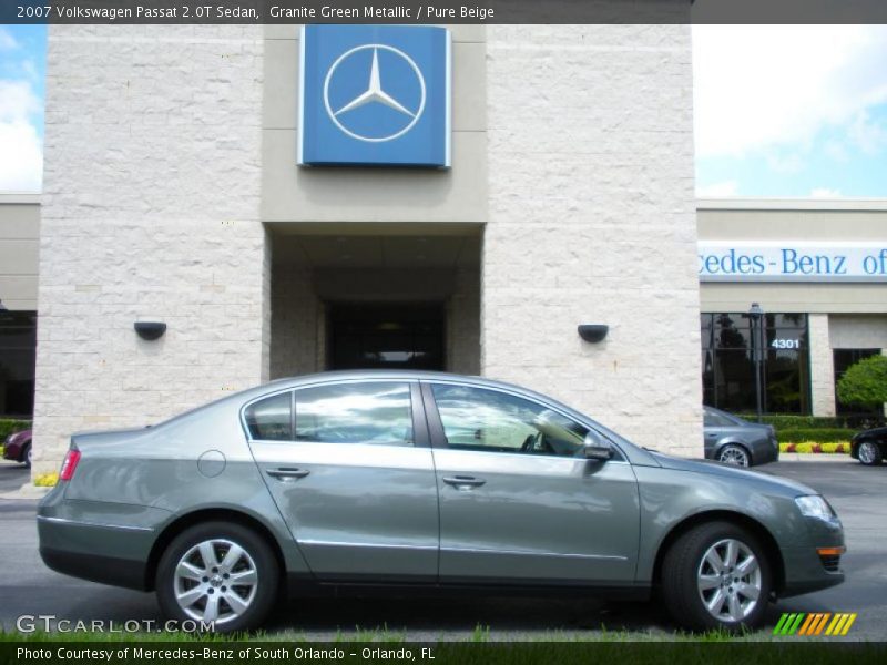Granite Green Metallic / Pure Beige 2007 Volkswagen Passat 2.0T Sedan