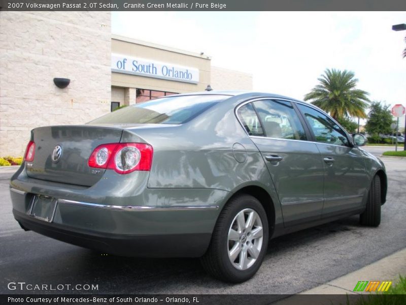 Granite Green Metallic / Pure Beige 2007 Volkswagen Passat 2.0T Sedan