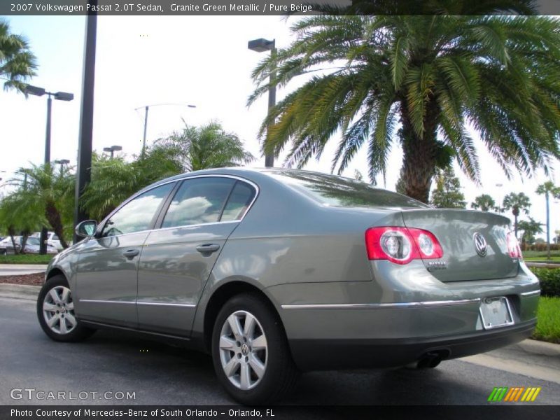 Granite Green Metallic / Pure Beige 2007 Volkswagen Passat 2.0T Sedan