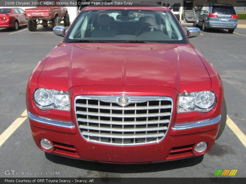 Inferno Red Crystal Pearl / Dark Slate Gray 2008 Chrysler 300 C HEMI