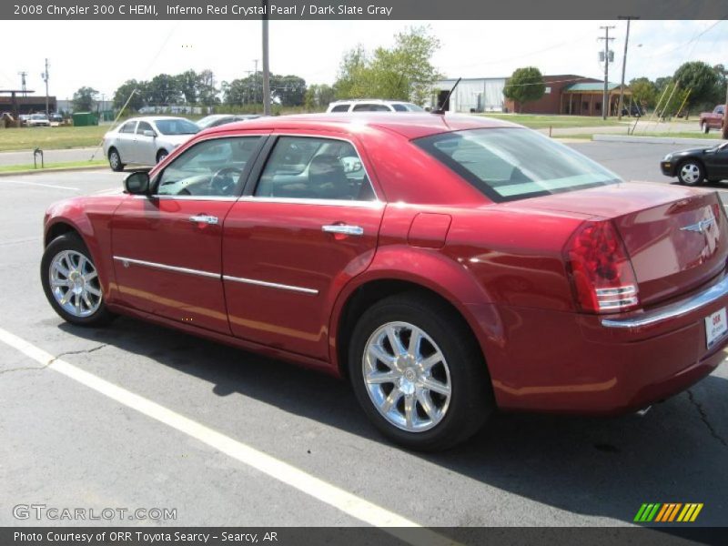 Inferno Red Crystal Pearl / Dark Slate Gray 2008 Chrysler 300 C HEMI