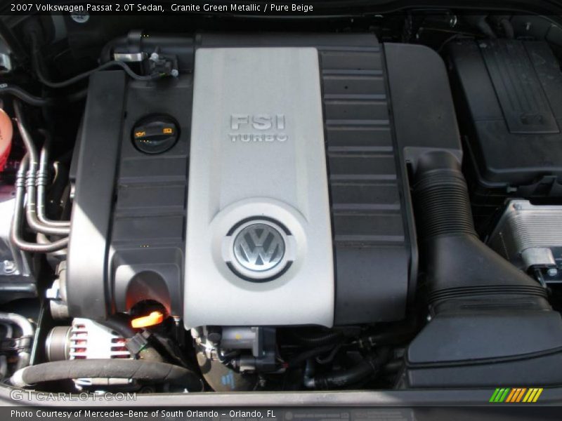 Granite Green Metallic / Pure Beige 2007 Volkswagen Passat 2.0T Sedan