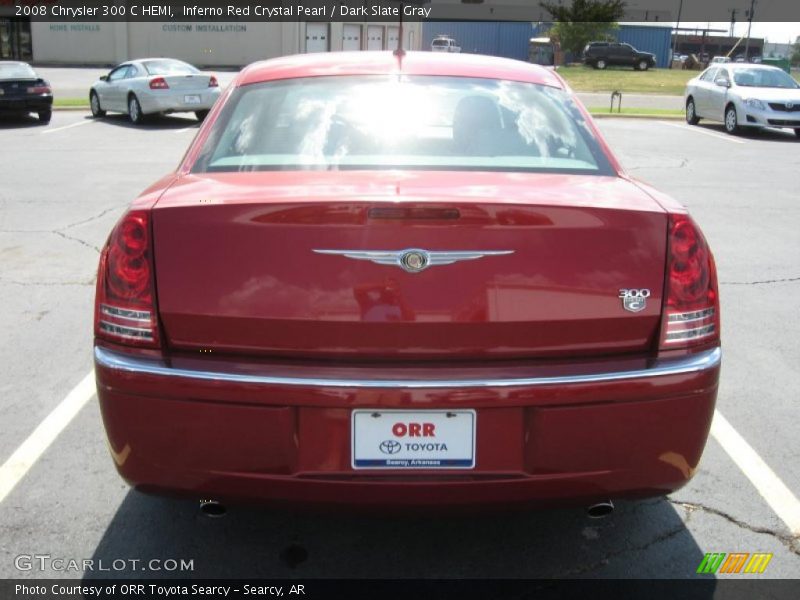 Inferno Red Crystal Pearl / Dark Slate Gray 2008 Chrysler 300 C HEMI