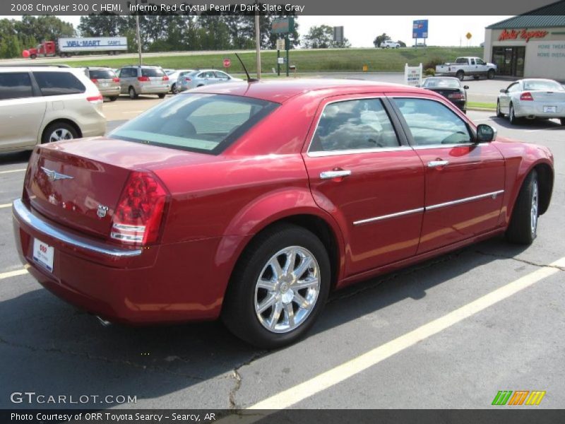 Inferno Red Crystal Pearl / Dark Slate Gray 2008 Chrysler 300 C HEMI