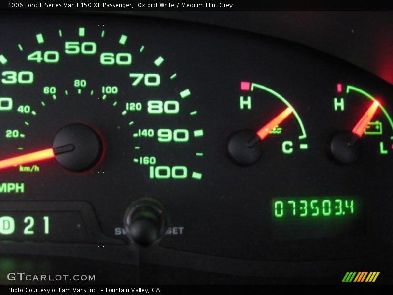 Oxford White / Medium Flint Grey 2006 Ford E Series Van E150 XL Passenger