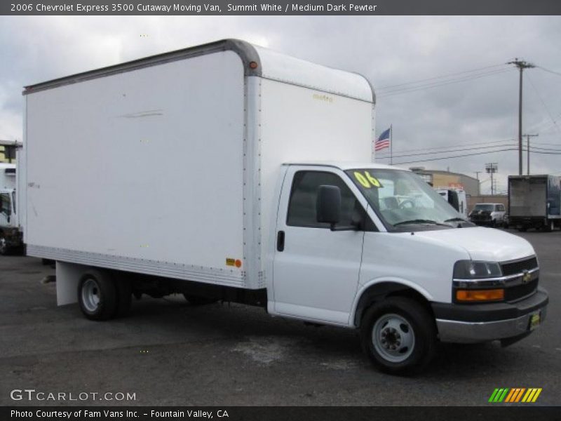 Summit White / Medium Dark Pewter 2006 Chevrolet Express 3500 Cutaway Moving Van