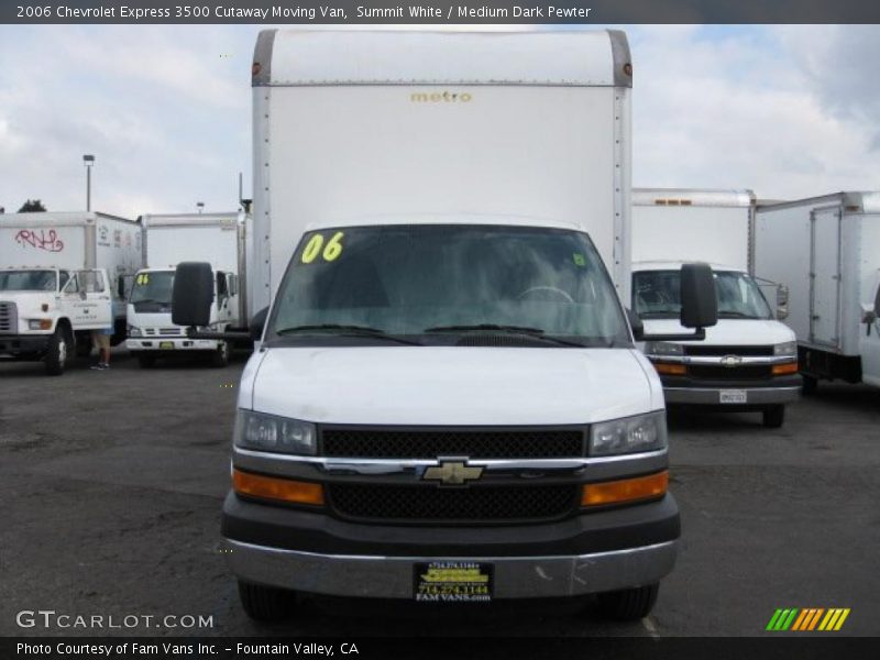 Summit White / Medium Dark Pewter 2006 Chevrolet Express 3500 Cutaway Moving Van