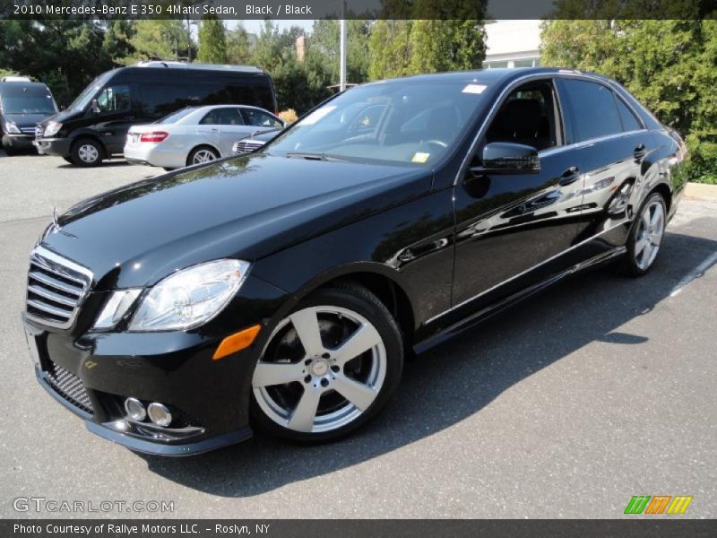 Black / Black 2010 Mercedes-Benz E 350 4Matic Sedan