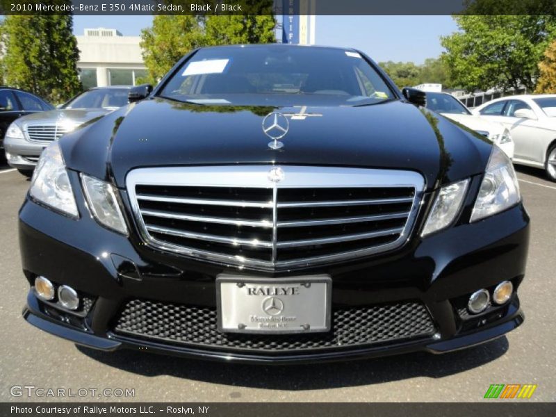 Black / Black 2010 Mercedes-Benz E 350 4Matic Sedan