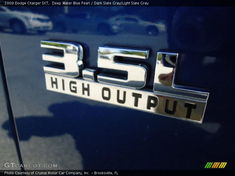 Deep Water Blue Pearl / Dark Slate Gray/Light Slate Gray 2009 Dodge Charger SXT