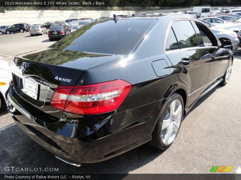 Black / Black 2010 Mercedes-Benz E 350 4Matic Sedan
