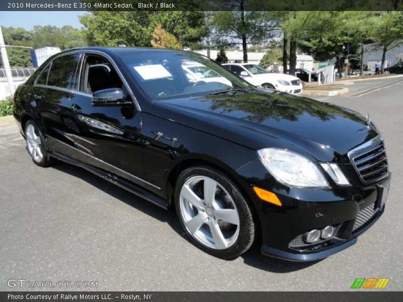 Black / Black 2010 Mercedes-Benz E 350 4Matic Sedan