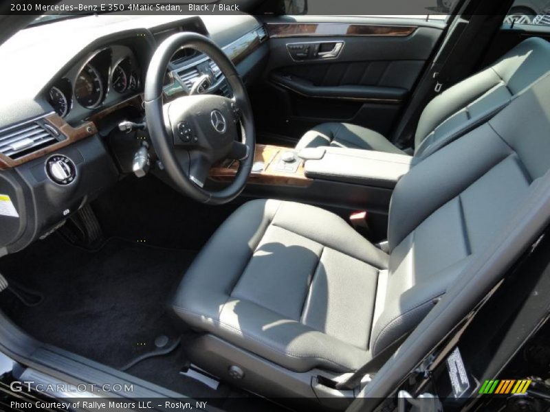 Black / Black 2010 Mercedes-Benz E 350 4Matic Sedan