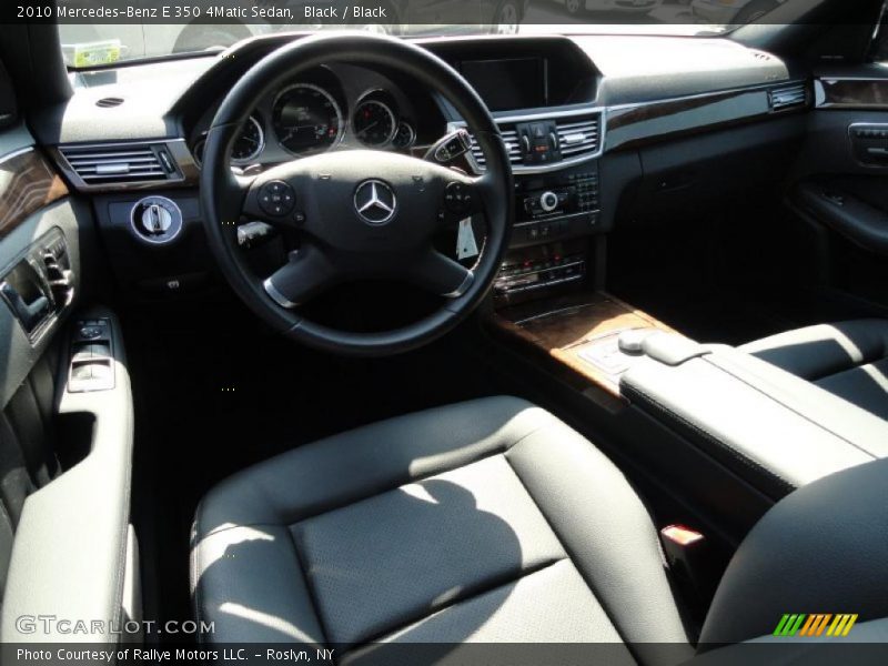 Black / Black 2010 Mercedes-Benz E 350 4Matic Sedan