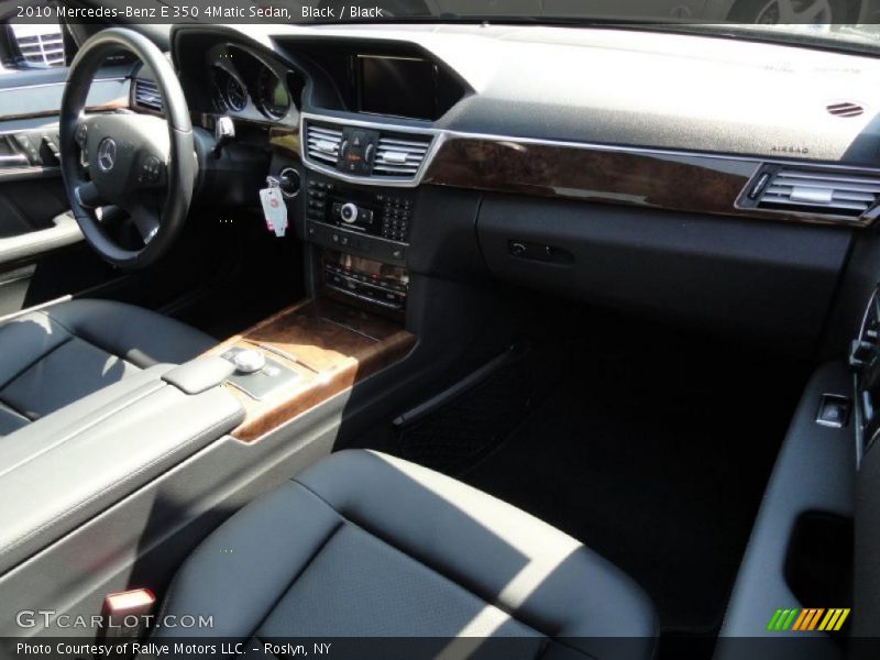 Black / Black 2010 Mercedes-Benz E 350 4Matic Sedan