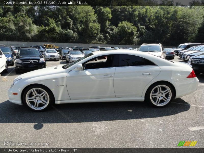 Arctic White / Black 2008 Mercedes-Benz CLS 63 AMG