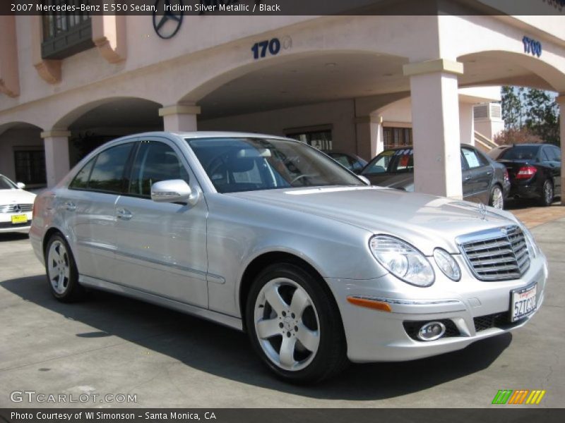 Iridium Silver Metallic / Black 2007 Mercedes-Benz E 550 Sedan