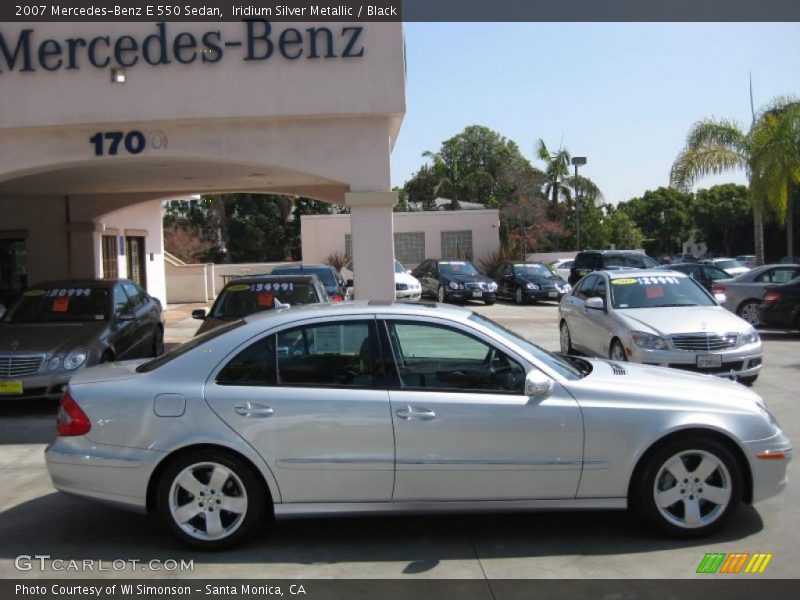 Iridium Silver Metallic / Black 2007 Mercedes-Benz E 550 Sedan