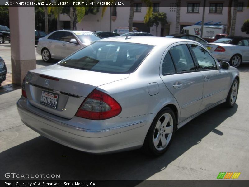 Iridium Silver Metallic / Black 2007 Mercedes-Benz E 550 Sedan