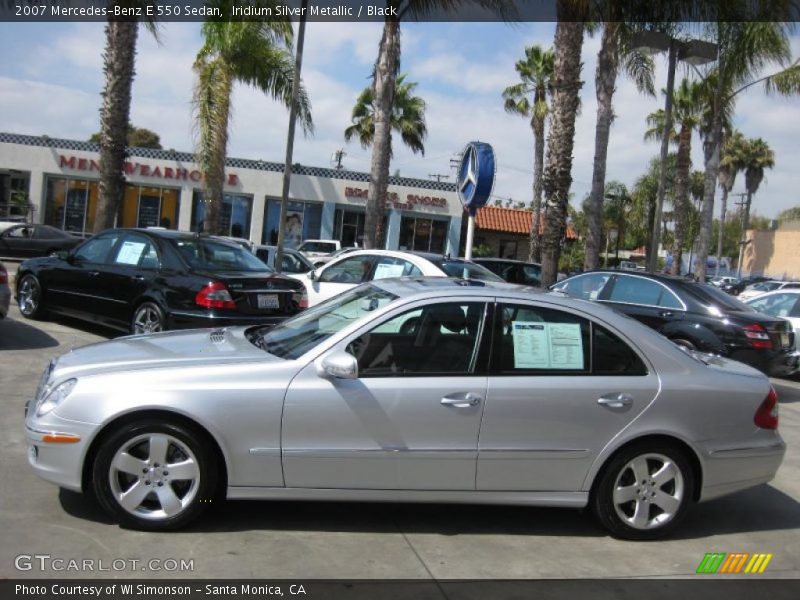 Iridium Silver Metallic / Black 2007 Mercedes-Benz E 550 Sedan