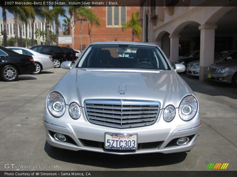 Iridium Silver Metallic / Black 2007 Mercedes-Benz E 550 Sedan