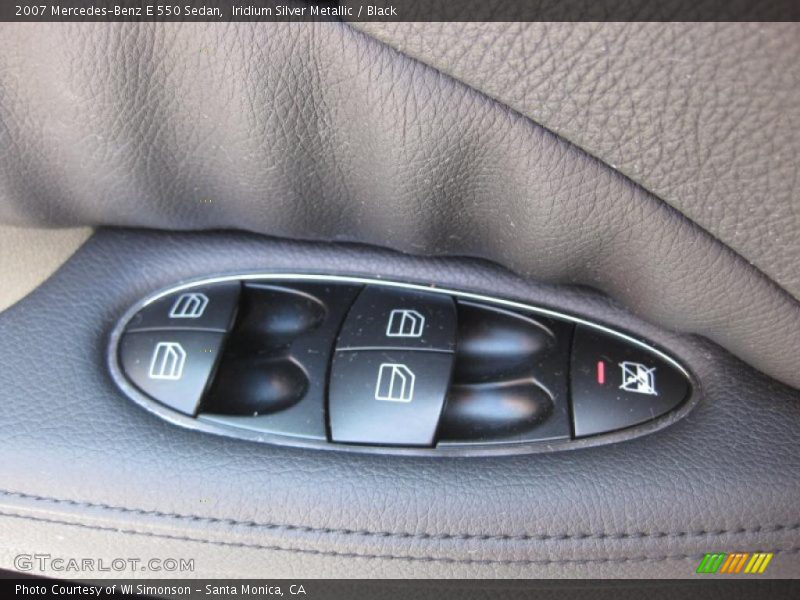 Iridium Silver Metallic / Black 2007 Mercedes-Benz E 550 Sedan