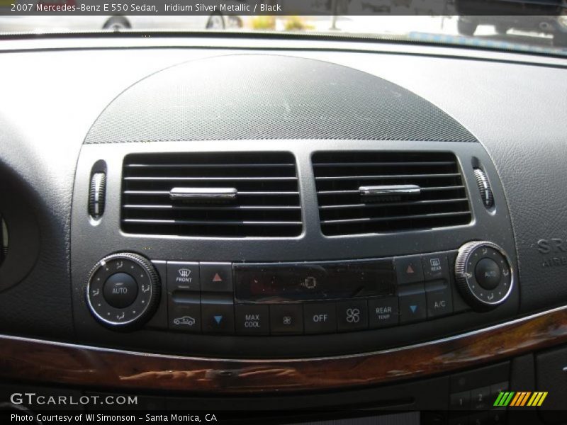 Iridium Silver Metallic / Black 2007 Mercedes-Benz E 550 Sedan