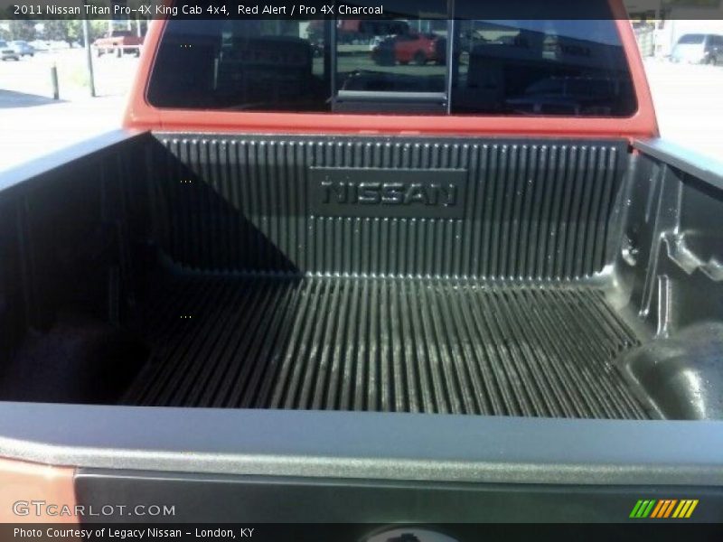Red Alert / Pro 4X Charcoal 2011 Nissan Titan Pro-4X King Cab 4x4