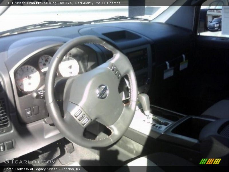 Red Alert / Pro 4X Charcoal 2011 Nissan Titan Pro-4X King Cab 4x4