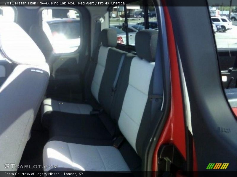 Red Alert / Pro 4X Charcoal 2011 Nissan Titan Pro-4X King Cab 4x4