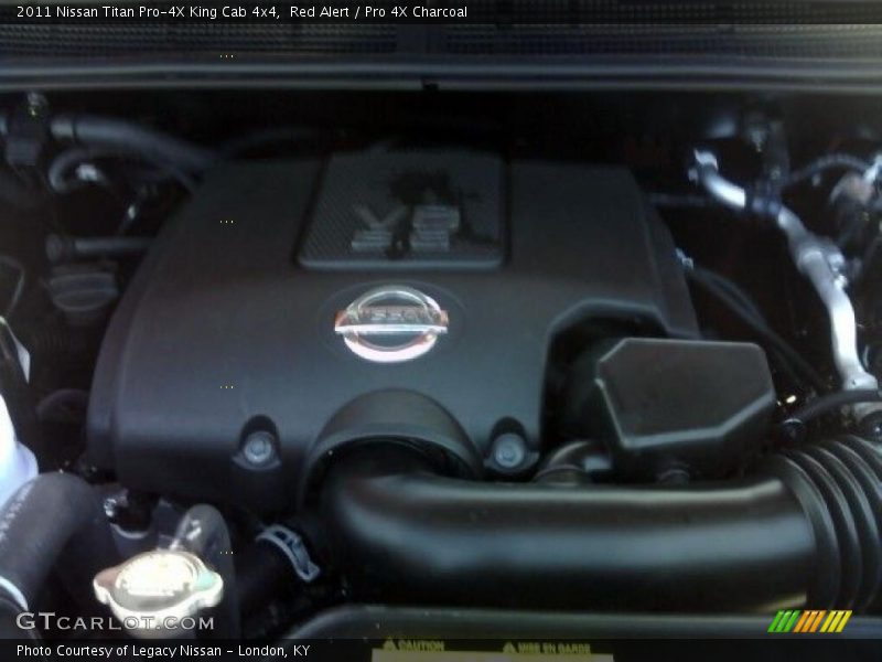 Red Alert / Pro 4X Charcoal 2011 Nissan Titan Pro-4X King Cab 4x4