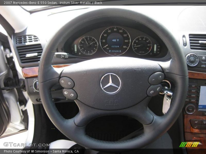 Iridium Silver Metallic / Black 2007 Mercedes-Benz E 550 Sedan