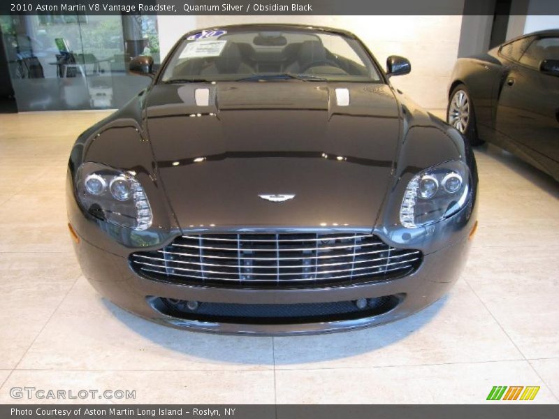 Quantum Silver / Obsidian Black 2010 Aston Martin V8 Vantage Roadster